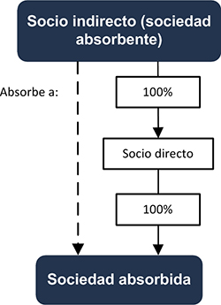 Socio indirecto (sociedad absorbente) - Sociedad absorbida - INEAF